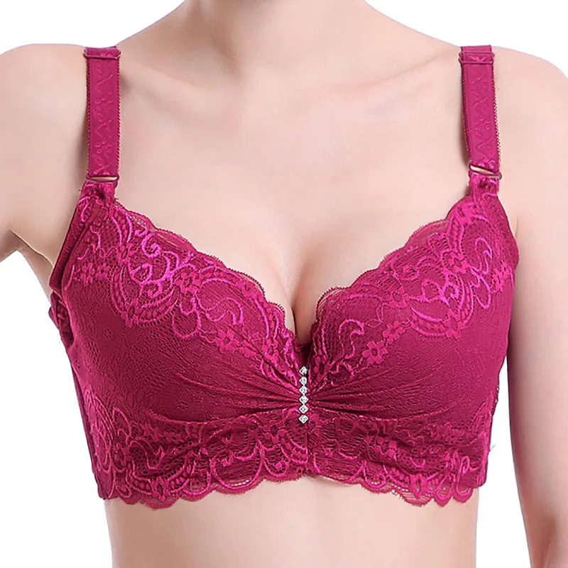 Xianqifen Bras for Women's bra 2019 plus big large size Super Push up bralette lace intimates Sexy lingerie Undrwear underwire E Xianqifen Bras for Women's bra 2019 plus big large size Super Push up bralette lace intimates Sexy lingerie Undrwear underwire E