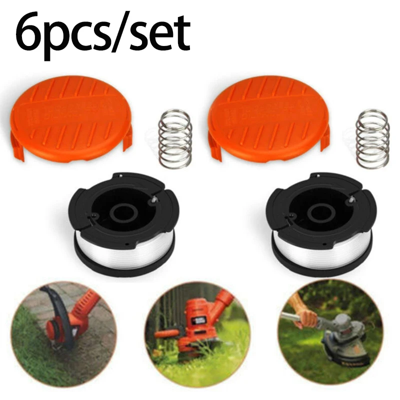 

6PC/set Nylon 30 Feet For Black & Decker Weed Eater Line String Trimmer Spool Replace