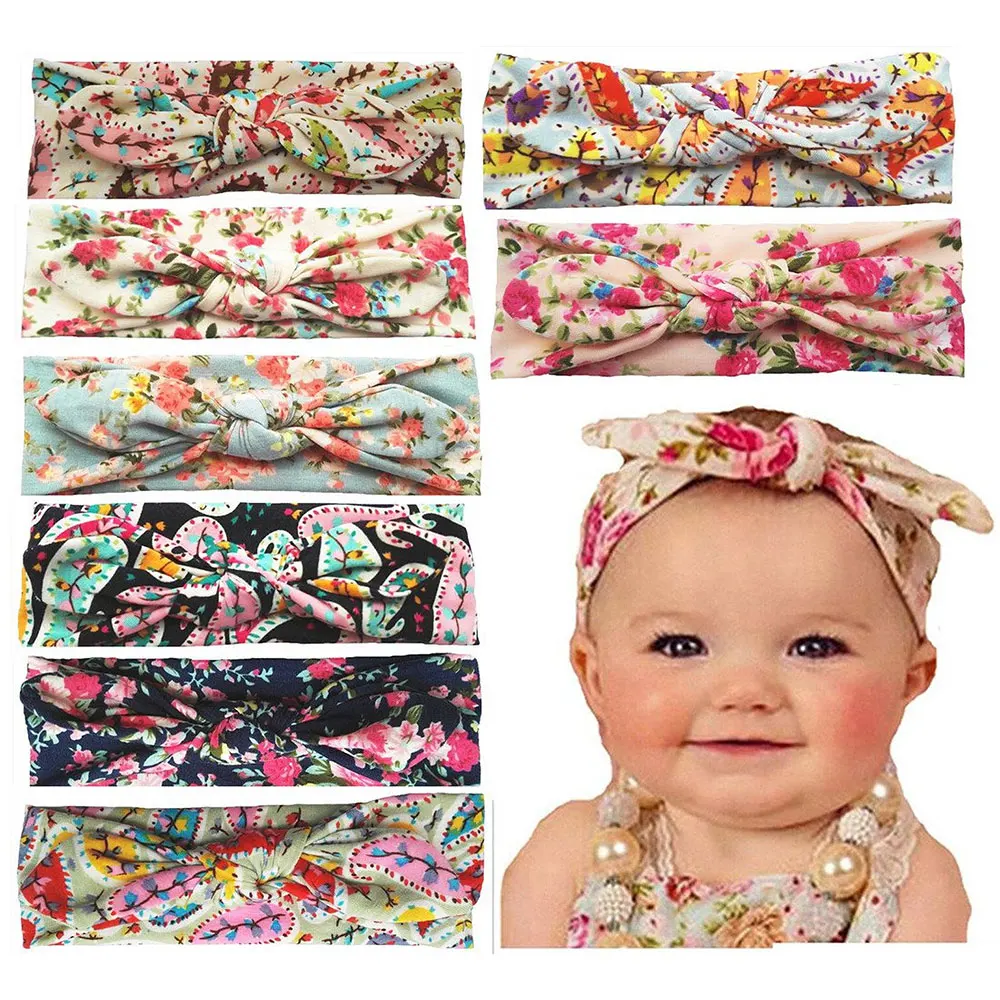 Date Chat Oreille Bebe Bebe Fille Bandeaux Turban Bandana Echarpe Bande De Cheveux Infantile Tout Petits Headwrap Cheveux Accessoires 8 Pack Aliexpress