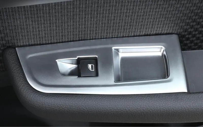 4 шт. для BMW Новинка 1 серии 118i 120i 125i f52 2016 2017 ABS Матовый хромированный переключатель