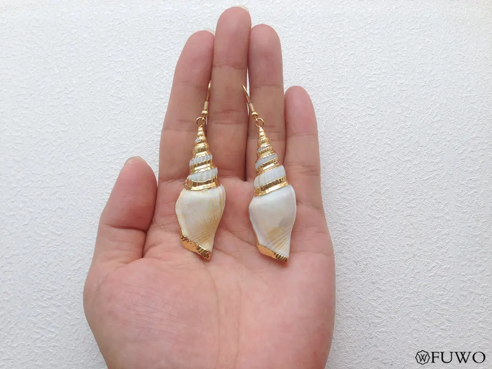 Conch Shell Dangle Earrings 11