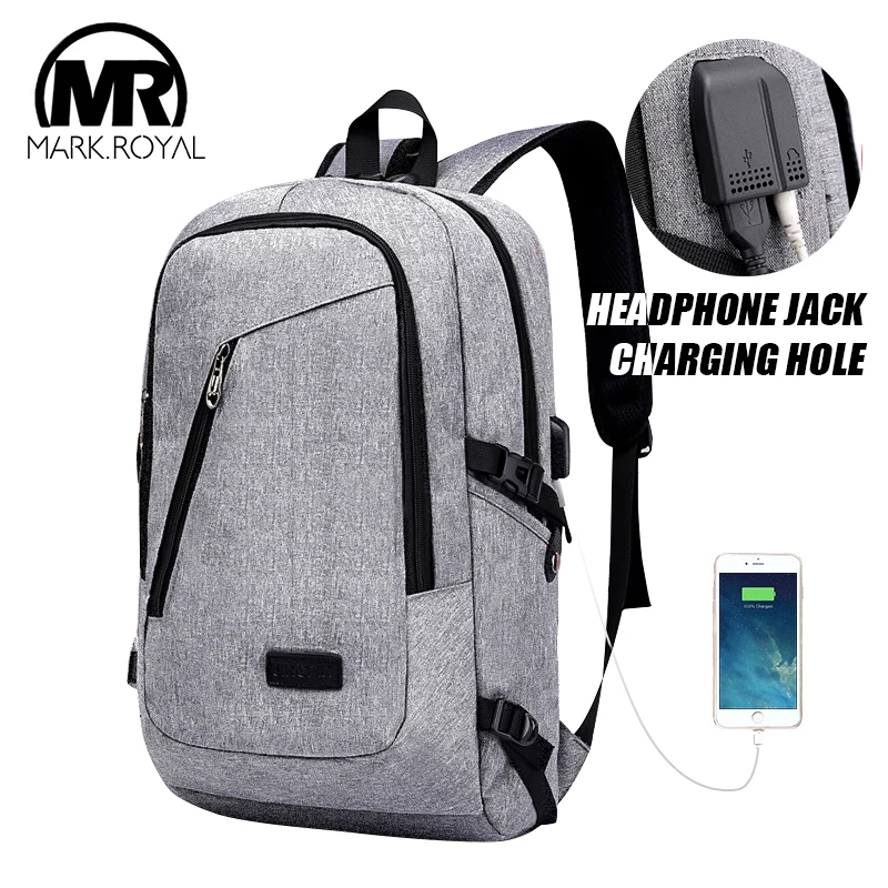 Рюкзак MARKROYAL с защитой от кражи для ноутбука мужские рюкзаки Usb-зарядкой