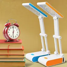 400mAh battery capacity folding rechargeable Mini lamp14LED Eye Protect dimmable table lamp adjustable desk reading light Study