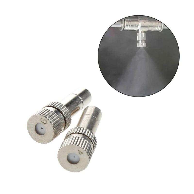 

High Low Pressure Misting Spray Nozzle 0.4mm 0.6mm Plug Anti Drip Garden NEW &K125&