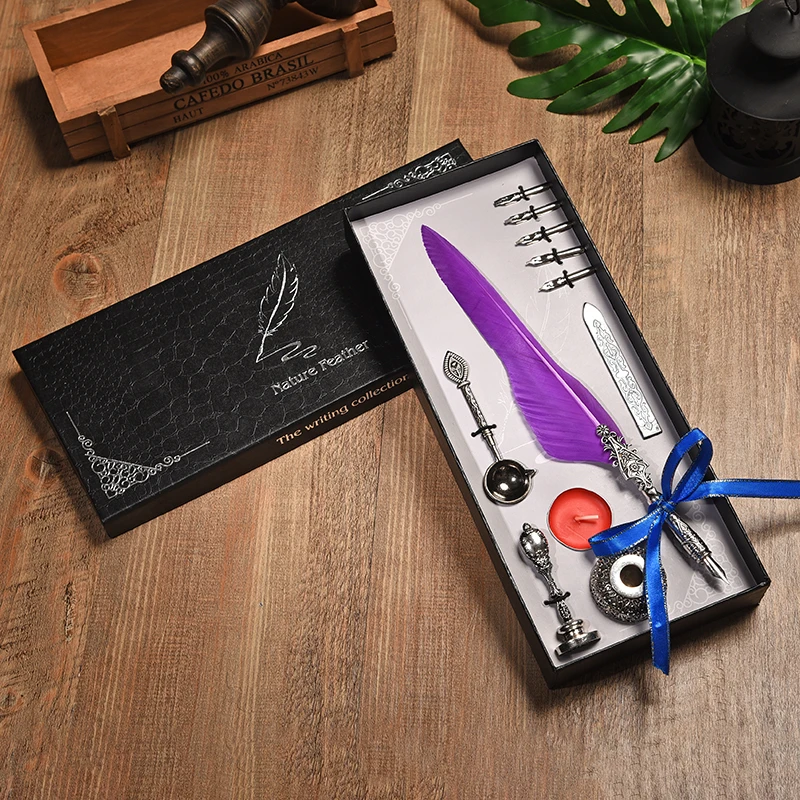 1 комплект перо Dip металлическая авторучка для каллиграфического Quill винтажный набор перьевых ручек ручка для школы и офиса 5 nib