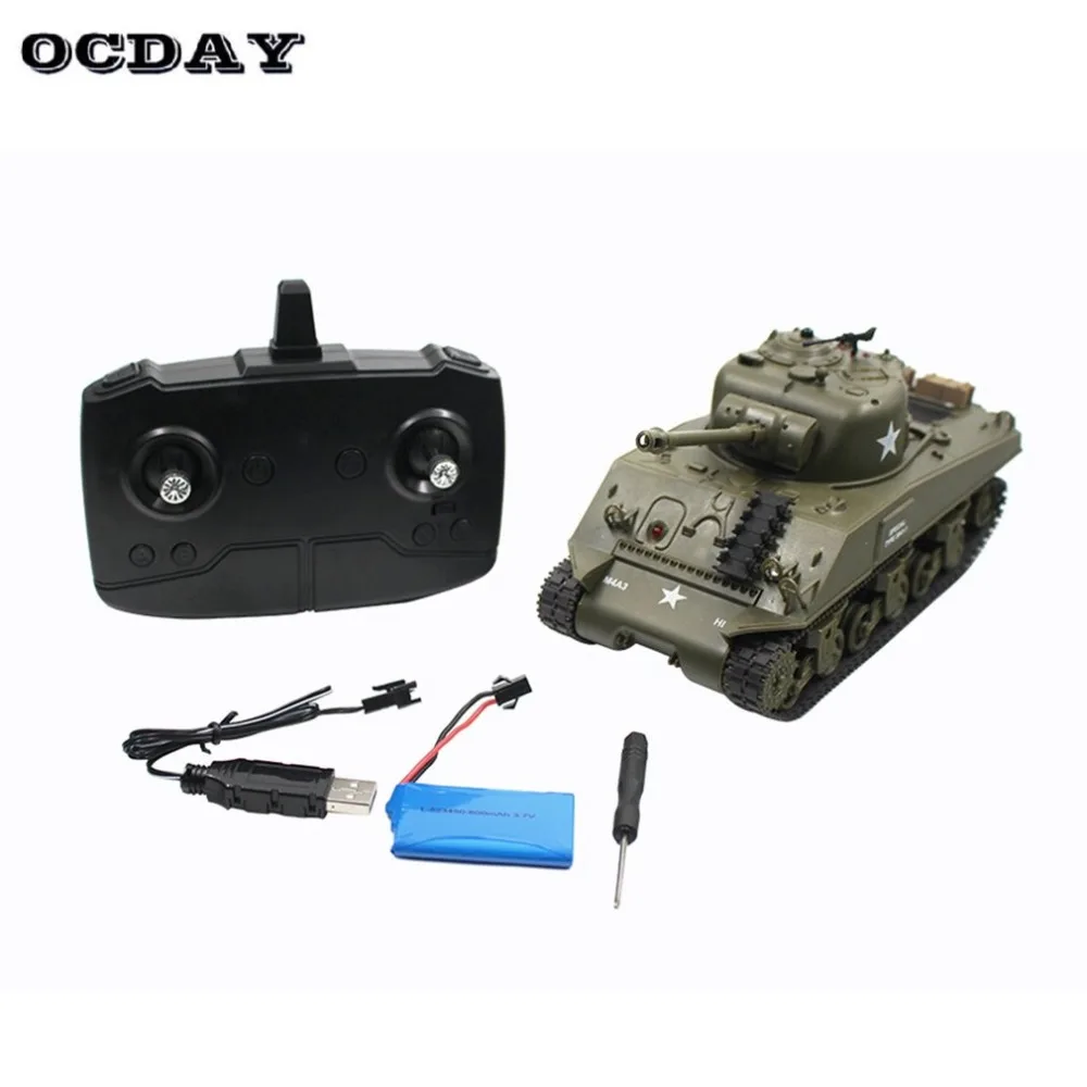 New 2.4G Infrared RC Battle M4 Tank Cannon & Emmagee Remote Control Tank RC Tank Model Toys Hobby for Kids Boys Best Xmas Gift