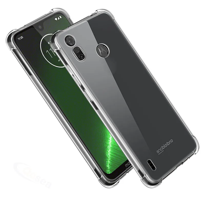 Qosea для Motorola Moto P40 механизм чехол тонкий мягкий силиконовый термополиуретановый
