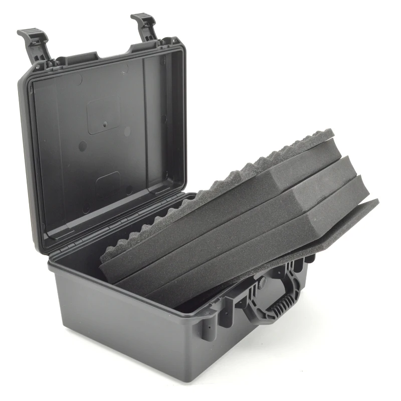 High quality waterproof Plastic box Photographic instrument Tool case Hardware toolbox Impact resistant sealed with pre-cut foam