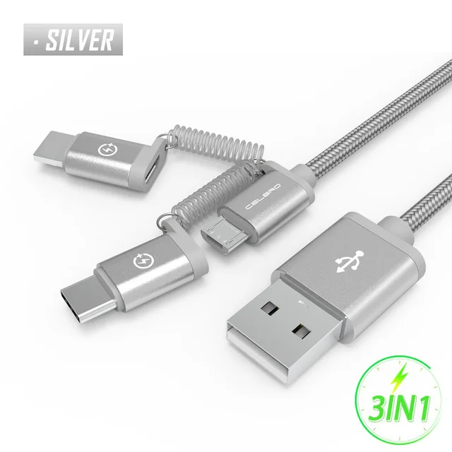 Usb кабель для зарядного устройства Быстрая зарядка Qc 3,0 для samsung huawei Usb C type C кабель передачи данных для быстрой зарядки Kablo зарядное устройство для мобильного телефона Kabel - Тип штекера: Silver