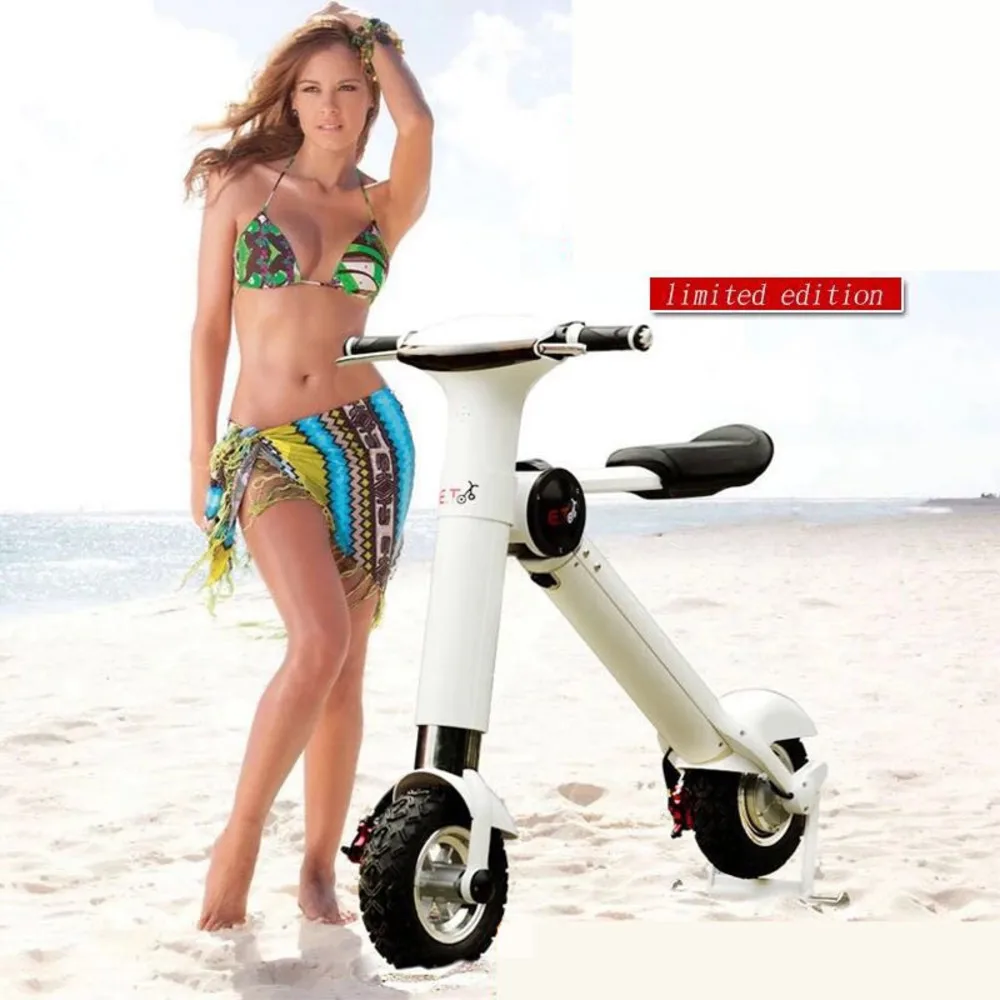 

New Et Folding Electric Bicycle Two-wheel Balance Intelligent Electric Car Foldable Motorcycle Scooter