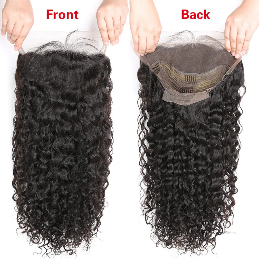 Бесклеевая волна воды предварительно сорвал полный шнурок человеческих волос парики для черных женщин бразильских человеческих волос парик с волосами младенца remy