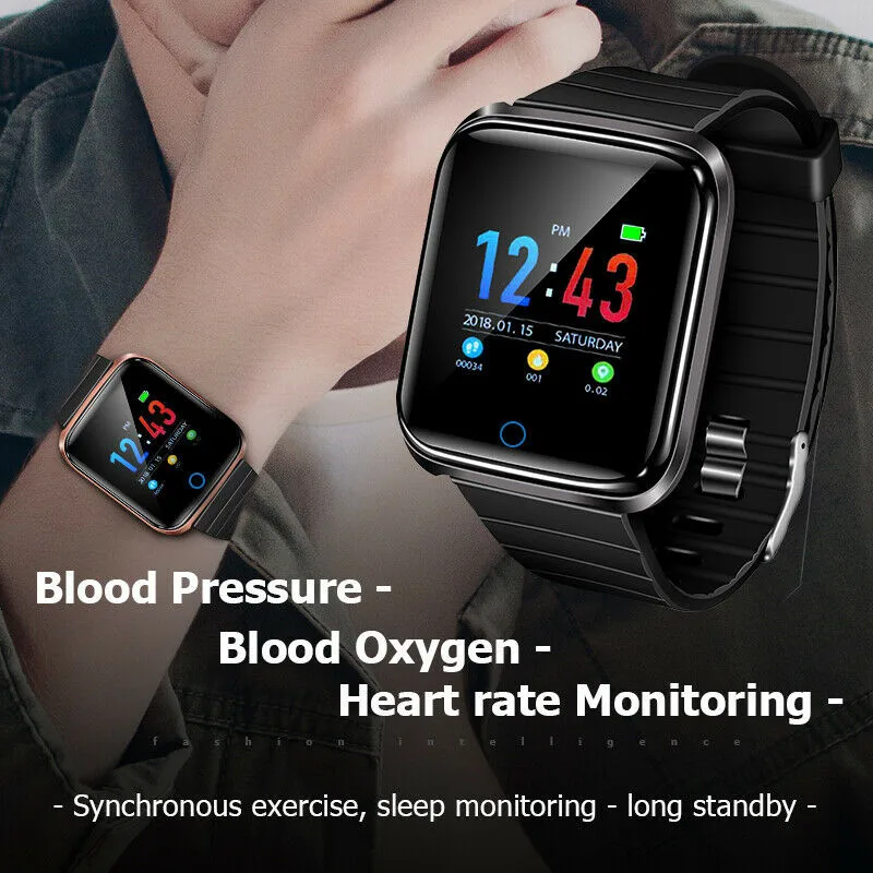 

New LED Life Waterproof and Fashion Standby length Smart Watch Hand Ring Motion Tracker Blood Pressure Heart Rate Monitor