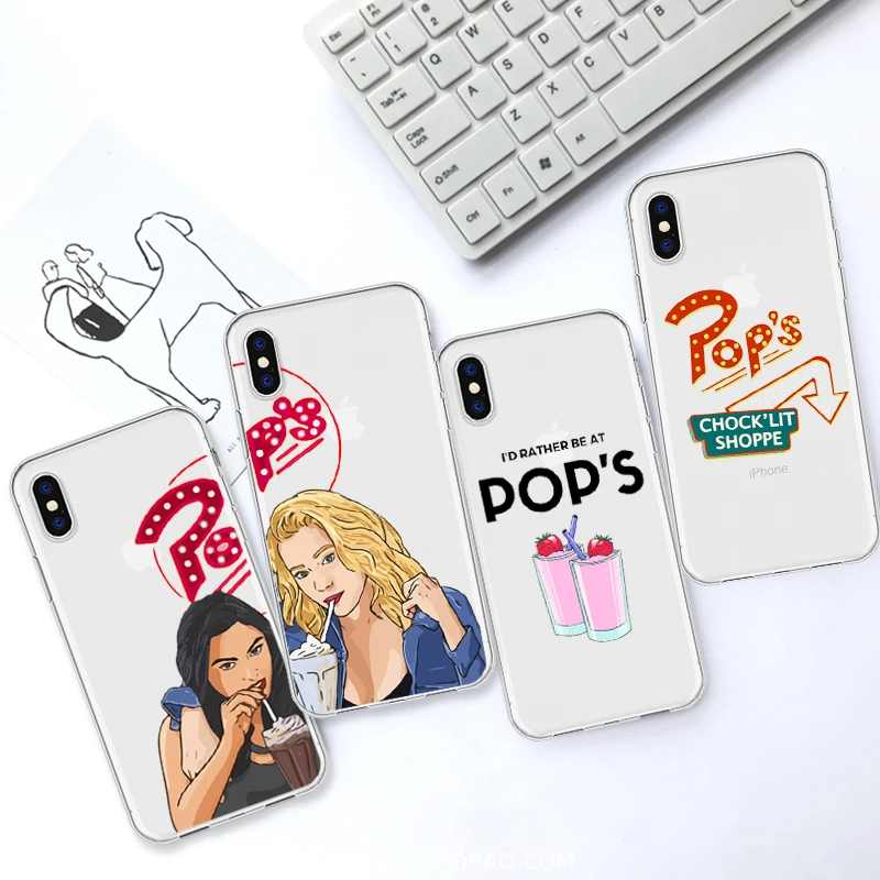 

Cartoon Riverdale Betty And Veronica Phone Case Coque For iPhone XR 6 6S Plus X 5 SE Plus Clear Phone Cover For iPhone 8 7 Plus