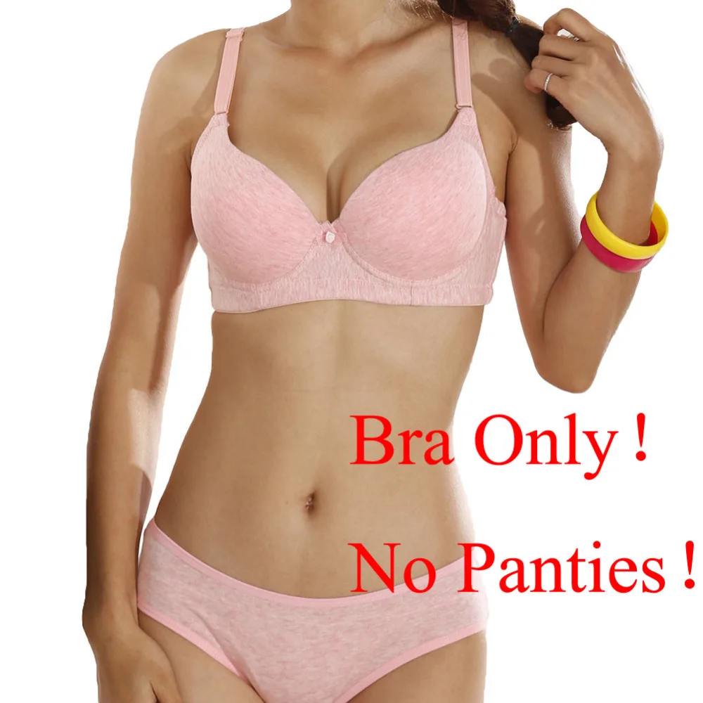 New Sexy Women C Cup Bra 3/4 Cup Thin Light Padded V-Neck Seamless Push Up bra Underwire Lingerie Underwear Soutien Gorge Pink