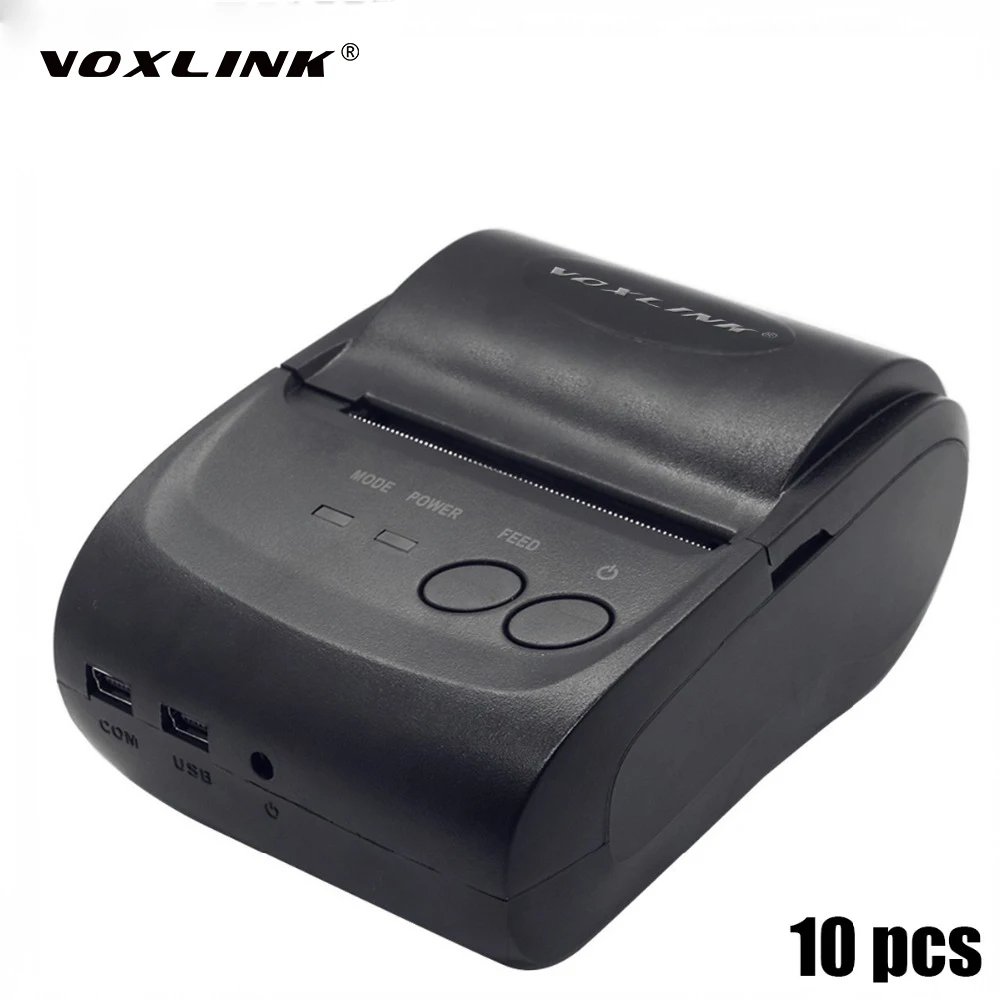 

10PCS 58mm Mobile Portable Thermal Receipt Printer Mini Bluetooth Printer Pos Printers For Android Phone Windows