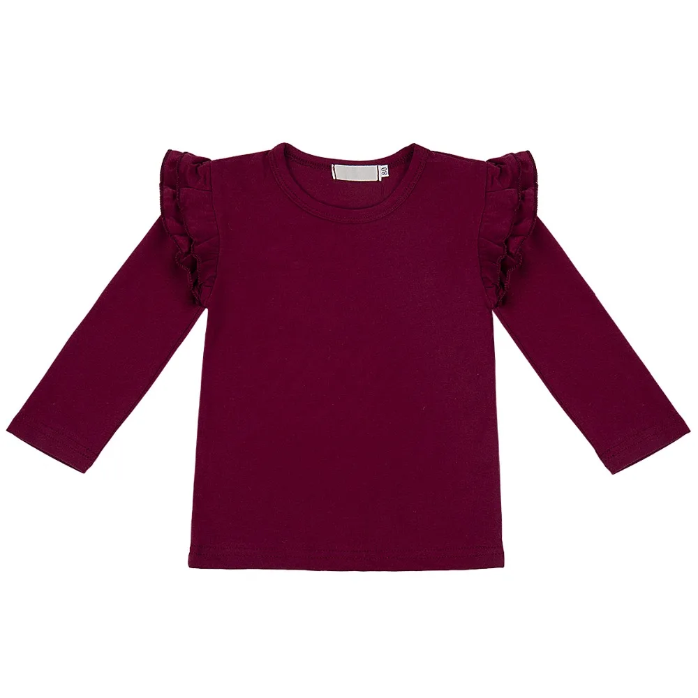 ruffle long sleeve t shirt