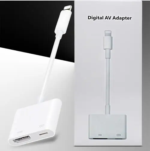 1080 P HDMI Para светло-Ning AV Adaptador HDMI/HD ТВ Adaptador Де цифровой кабель для Iphone X 8 8 плюс 7 7 плюс 6 6S 5 5S Para