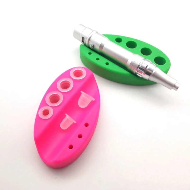 Oval Silicone Tattoo Tool Holder Stand For Microblading Pigment Ink Cup Machine Permanent Makeup Tattoo Accessories  suplies