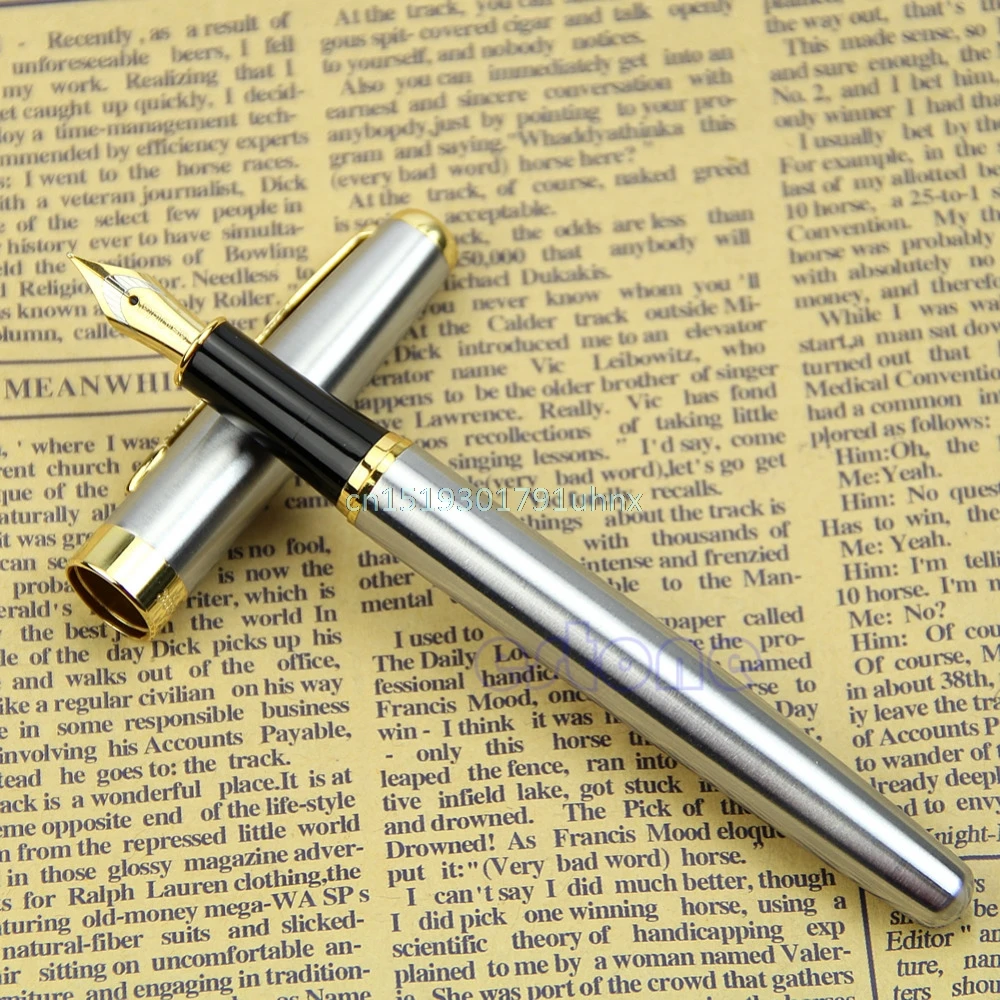Ручка перьевая #1 из нержавеющей стали 2 цвета|stainless steel fountain pen|fountain pensteel pen |