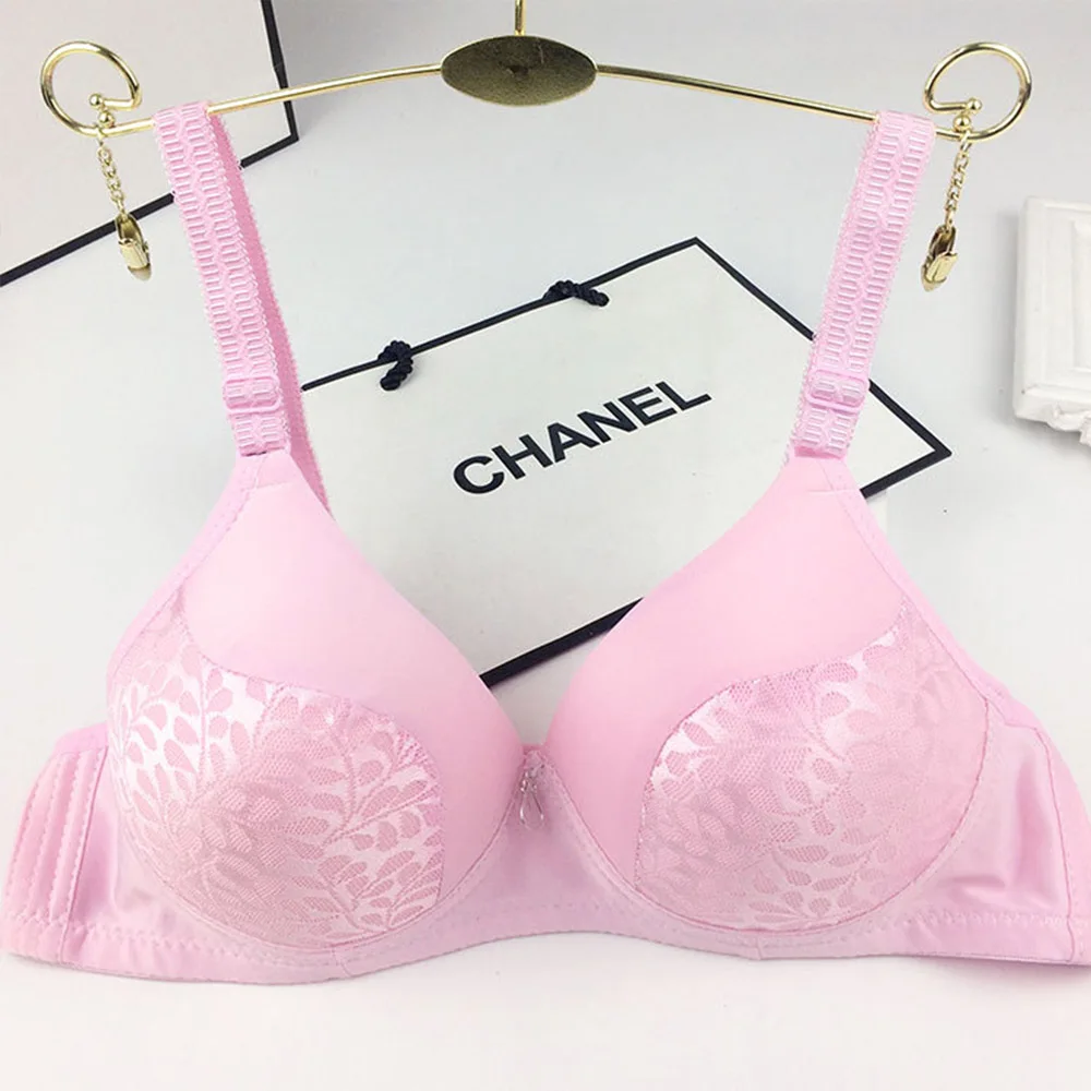 Pink Сексуальное женское нижнее белье, бюстгальтер с эффектом пуш-ап, светильник, бюстгальтер без косточек, удобные беспроводные бюстгальтеры, нижнее белье, Bh, топ с небольшой чашкой, 8 цветов, 34-44, AA A B - Цвет: Pink