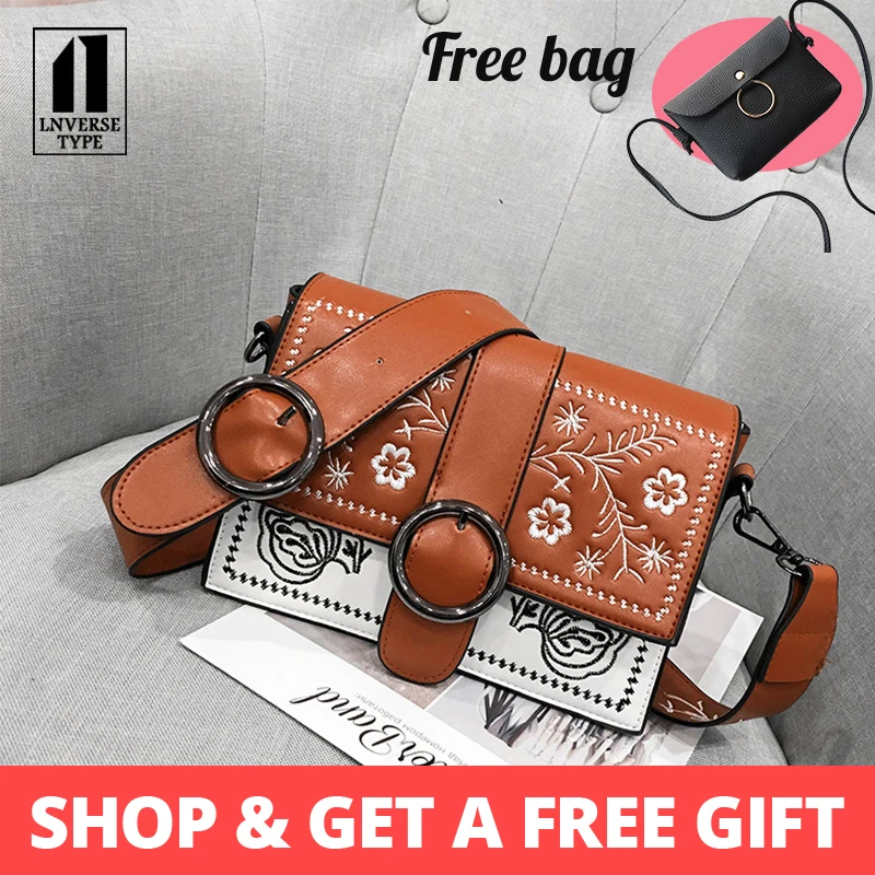Women's Shoulder Bag Ethnic Style Shoulder Crossbody Bag women leather handbags for women 2018 fashion Shoulder bag Ladies bag