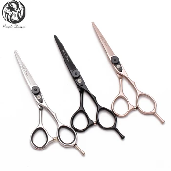 

Z9015 5.5" 16cm 440C Purple Dragon Hairdressing Scissors Thinning Scissors Cutting Shears Professional Hair Scissors Haircut Set