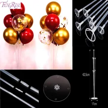 FENGRISE Balloon Stick Holder Column Stand Clear Plastic Balloon Stick Chain Link Clip Baloon Accessories Birthday Wedding Decor FENGRISE Balloon Stick Holder Column Stand Clear Plastic Balloon Stick Chain Link Clip Baloon Accessories Birthday Wedding Decor
