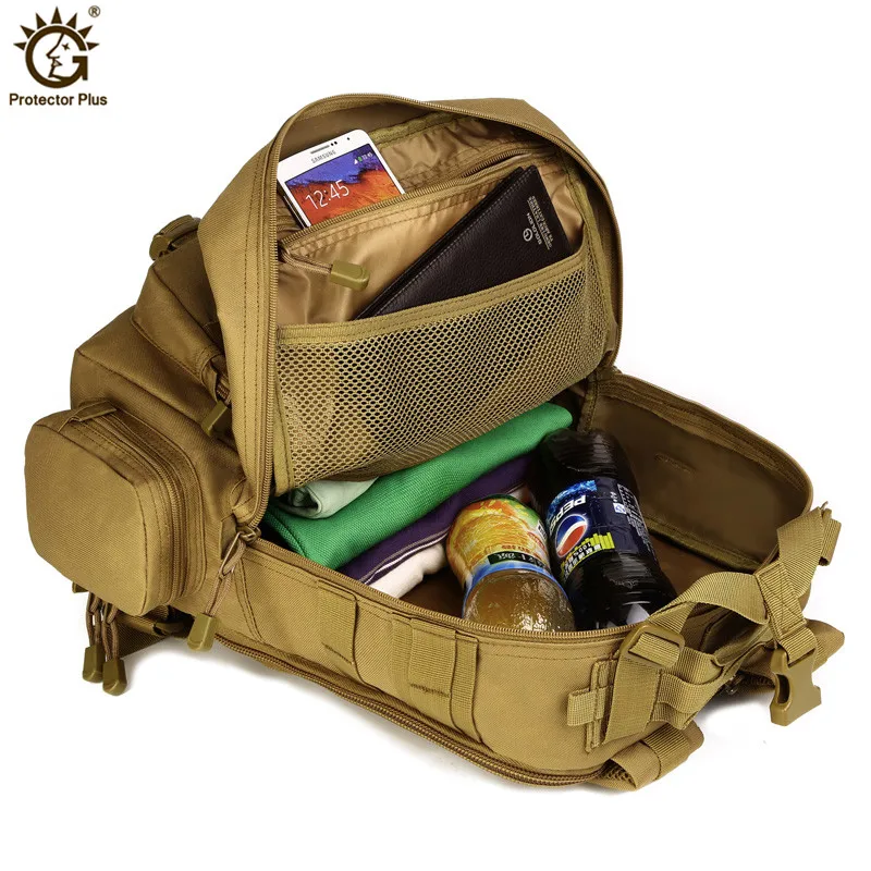 Ejército Militar Mochila táctica 30L Mochila Militar 14 pulgadas portátil Mochila acampar al aire libre senderismo camuflaje Bolsa Tatica - 4
