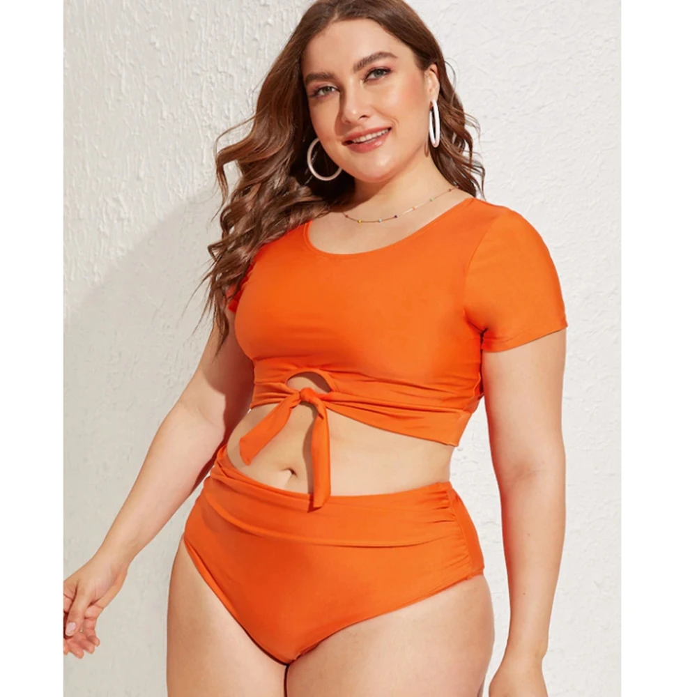 crop top high waisted swimsuit