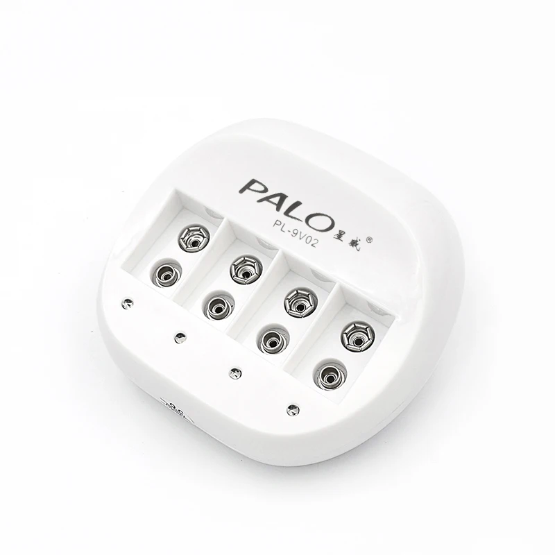 Зарядное устройство PALO Smart C822 4 слота перезаряжаемое 9 В зарядное для 6F22 литиевая
