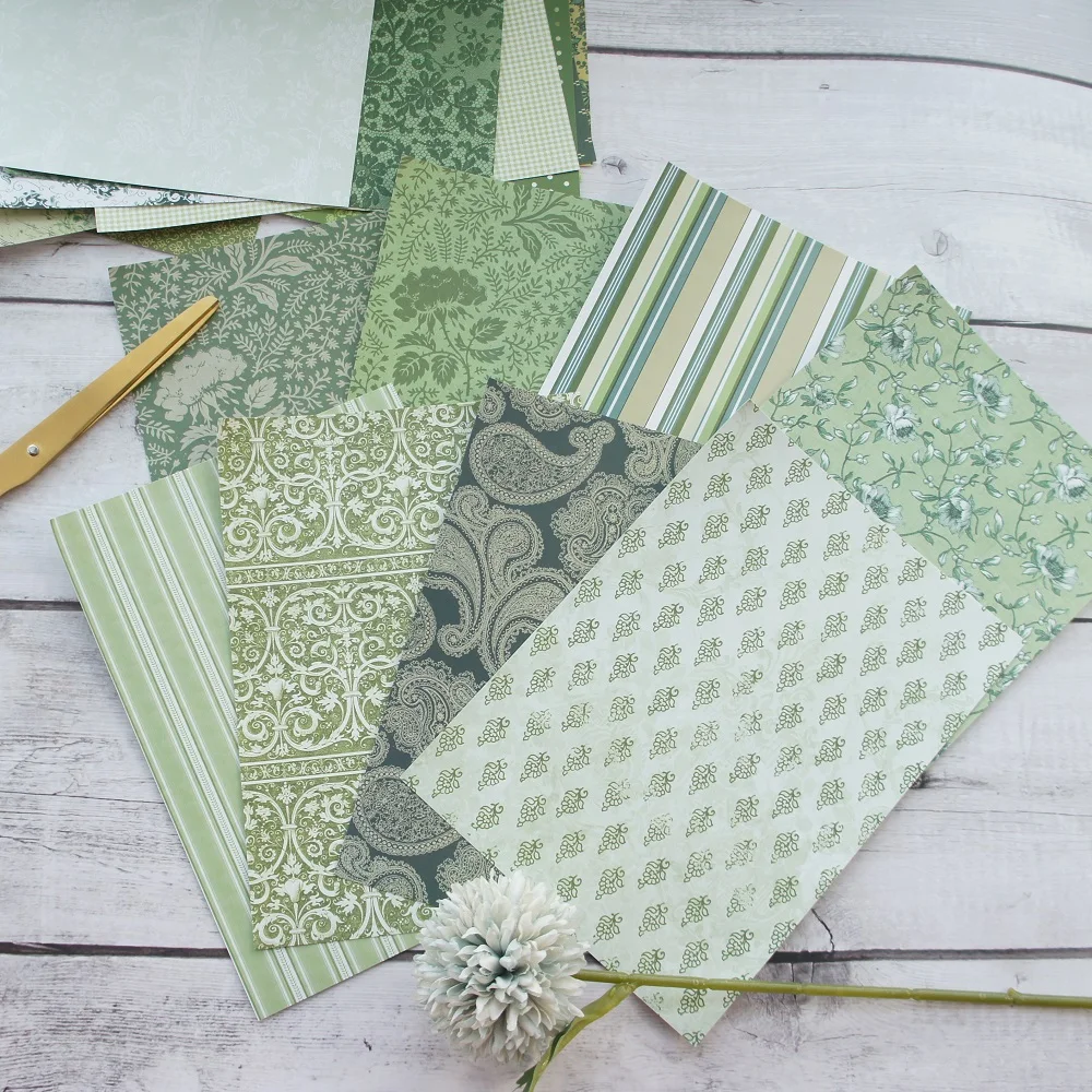 30 листов/партия бумажная бумага с цветочным узором|Крафт-бумага| |