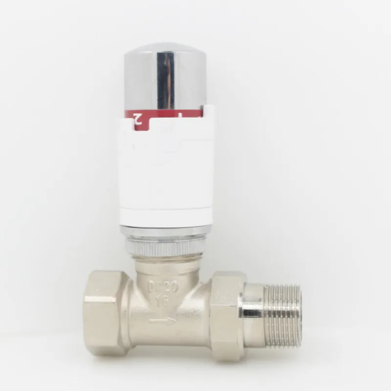 Термостатический радиаторный клапан 6-28 градусов для Водостоки Системы Крытый радиатор термостатический радиаторный 2-ходовой клапан DN15-DN32