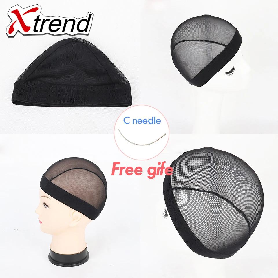 

5pcs/lot black Dome Cornrow Wig Caps Easier Sew In Hair Stretchable Weaving Cap Elastic Nylon Breathable Mesh Net hairnet