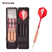 3 шт дротики со стальными наконечниками из розового золота Dartboard 24g Профессиональные дротики внутри спортивные Дартс
