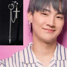 KPOP DNA корейские V Bangtan Boys Taehyung вдохновленные серьги-гвоздики призматические серьги с кисточками для мужчин и женщин унисекс K-pop Idol ювелирные изделия