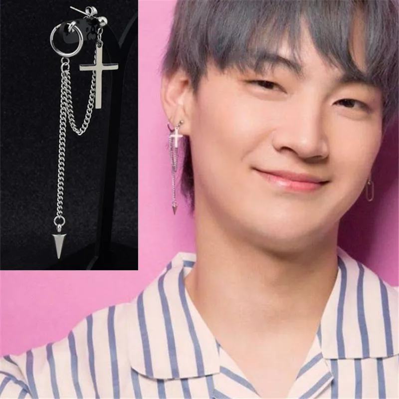 KPOP DNA корейские V Bangtan Boys Taehyung вдохновленные серьги гвоздики призматические с