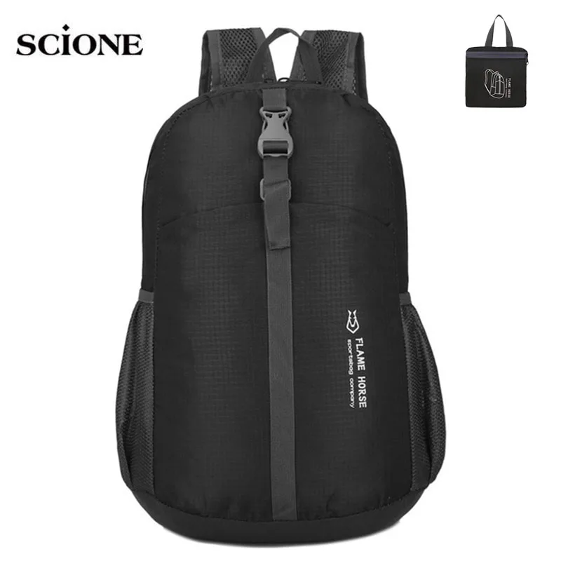 

Ultralight Skin Bag Nylon Backpack Foldable Camping Bagpacks Folding Sports Bags Hiking Sac De Sport Outdoor Mochila New XA626WA