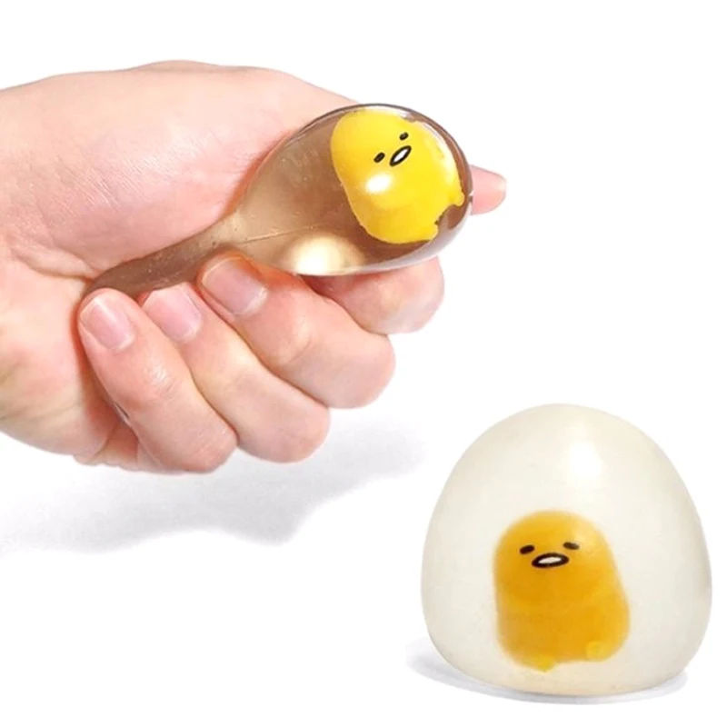 

Lazy Egg Squeeze Toys Anti Stress Venting Ball Fun Squeeze Squishy Stress Reliever Kids Adult Gift Lazy Egg Yolk Stress Reliever