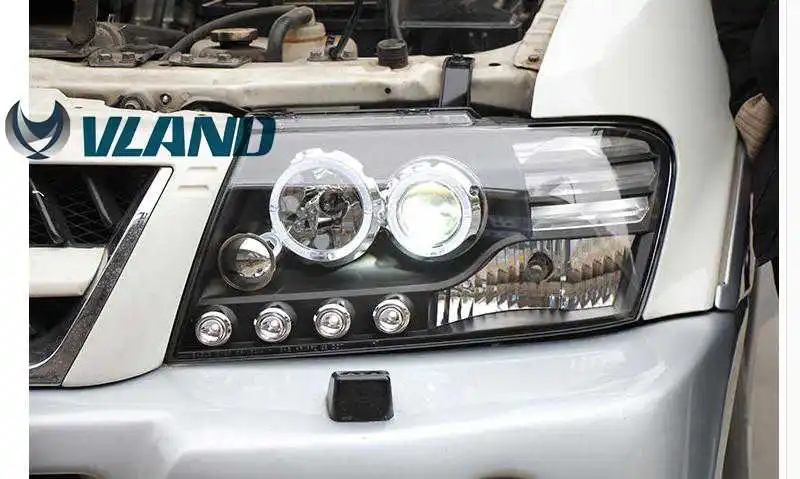 VLAND Factory для Pajero Sport Montero Sport 2011 2012 2013 светодиодный фонарь с линзой H7+ plug and play+ поворотник+ DRL