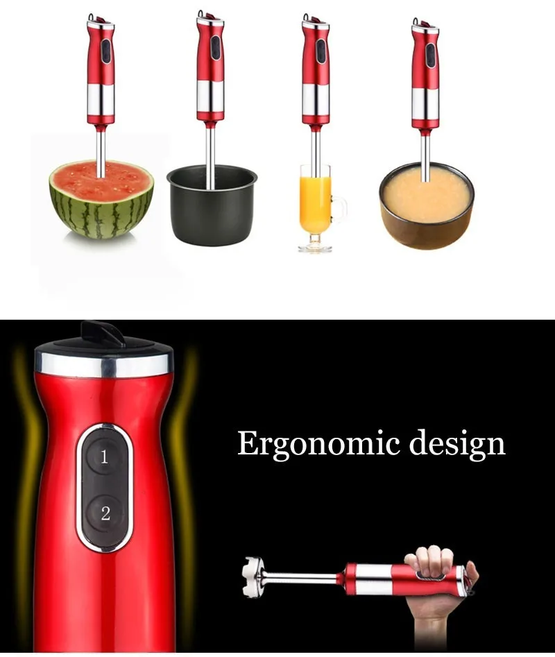 700 Вт Мощность 0.5L ёмкость 4 в 1 Электрический смеситель еды набор для блендера съемный кухонный Ручной смеситель для сока Молока Смеситель комбинированный комплект