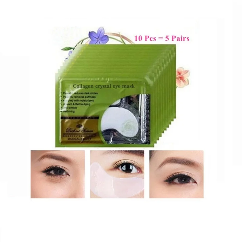 

20 Pack =40pcs Deck Out Women Crystal Eyelid Patch Anti-Wrinkle Crystal Collagen Eye Mask Remove Black Eye Post free shipping
