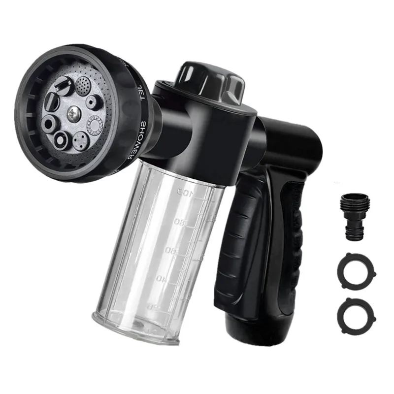 

Hydro Foam Sprayer Garden Hose Nozzle Sprayer With 8 modes For Car Pet Plants High pressure