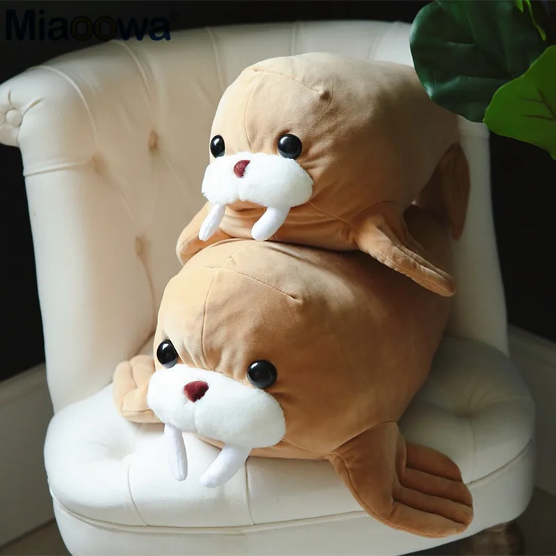 1pc 45/55cm Kawaii Walrus Plush Toy Fabric Is Soft And Comfortable As A Pillow For Children As A Birthday Present