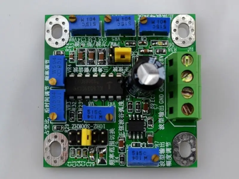 

New 10Hz-300KHz PWM Signal Generator Sine Square Triangle Wave Board