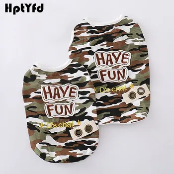 

Fashion Camouflage Design Pet Dog Clothes Dog Vest Cat t shirt Soft Cotton Summer Dog Shirt Pet Clothing For Small Dogs S-XXXL