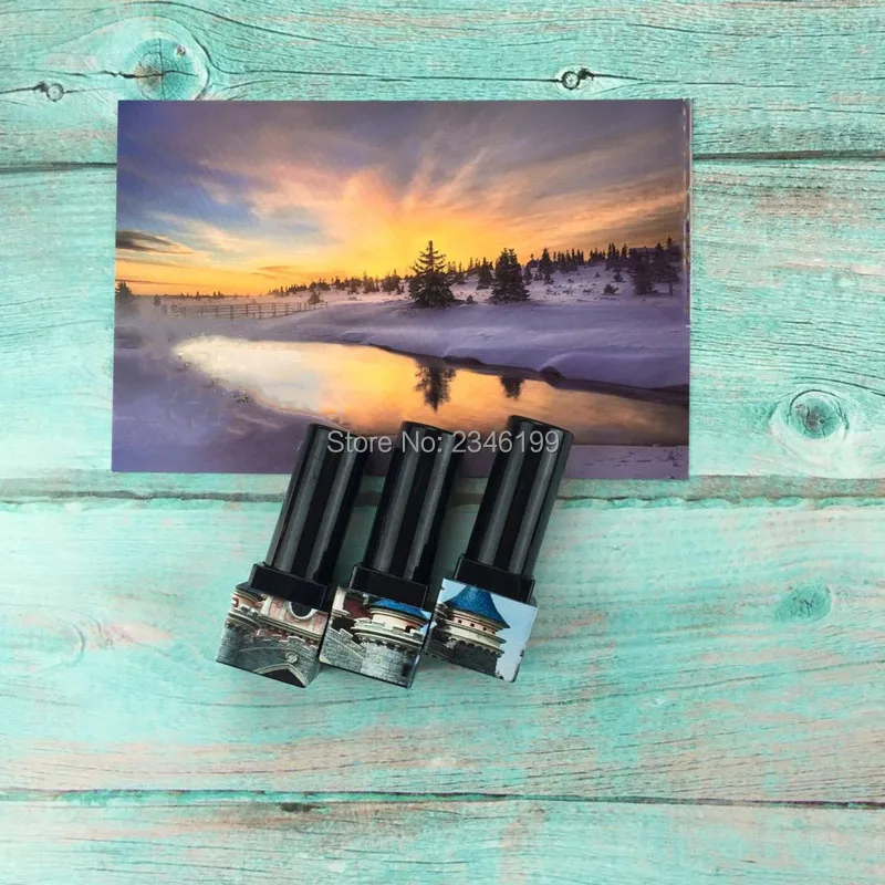 Empty Lip Balm Tube 12.1mm Blue Castle Lipbalm Tube Western Style Lipstick Tube 3D Printing Lipstick Cosmetic Container (5)