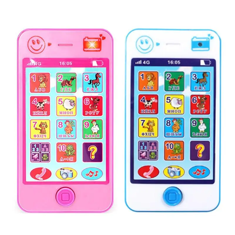 Ttnight русский язык детский телефон образовательные игрушки для детей симулятор музыкальный мобильный телефонные игрушки подарок для маленьких девочек мальчиков