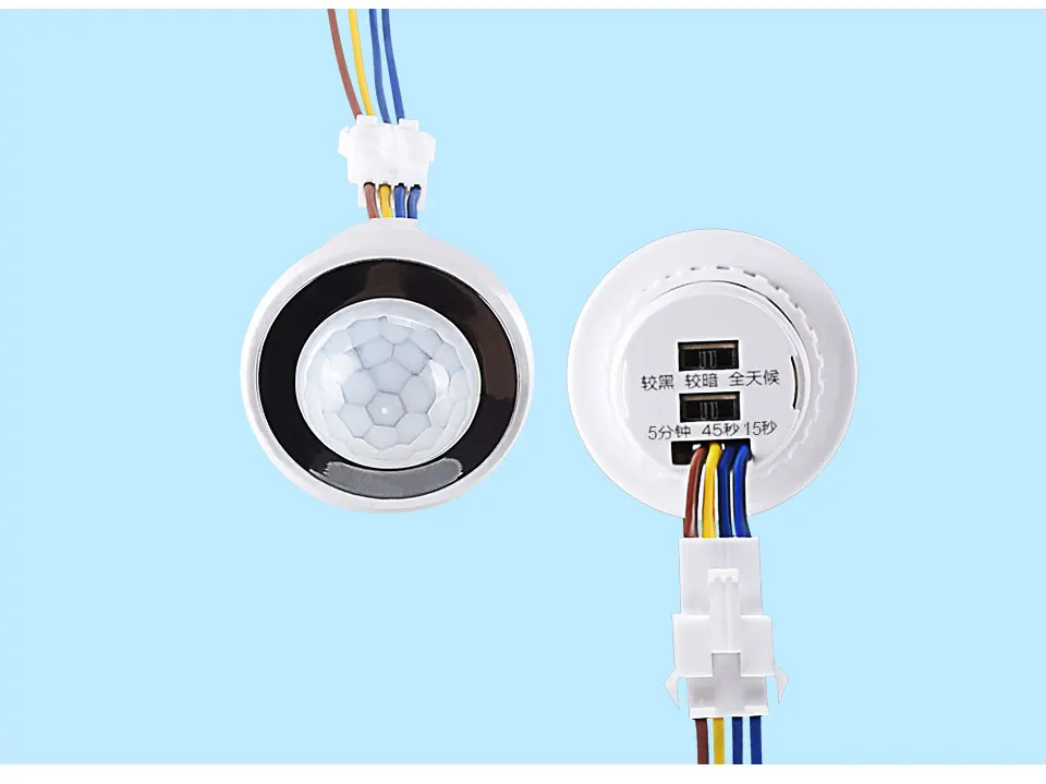 45 мм регулируемый светодиодный PIR инфракрасный луч датчик движения переключатель времени задержки Регулируемый режим детектор переключатель для домашнего освещения светодиодный светильник