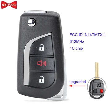 

KEYECU for Lexus RX300 1999 2000 2001 2002 2003 Modified Remote Car Key Fob 312MHz 4C Chip FCC ID: N14TMTX-1