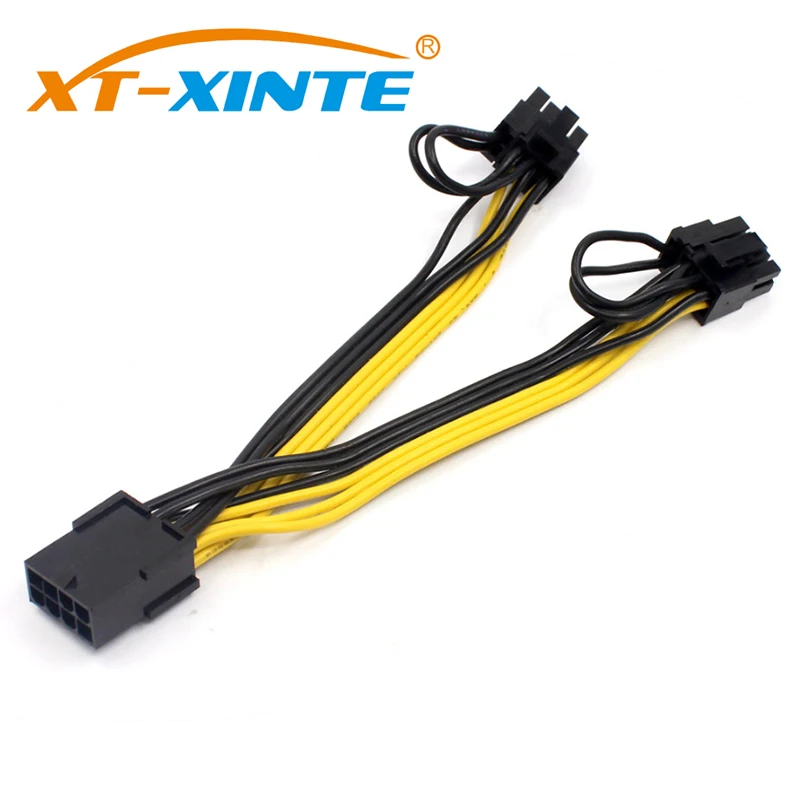 XT XINTE PCI E 8pin Женский до 2 Порты и разъёмы двойной PCIE 6 + Американская классификация
